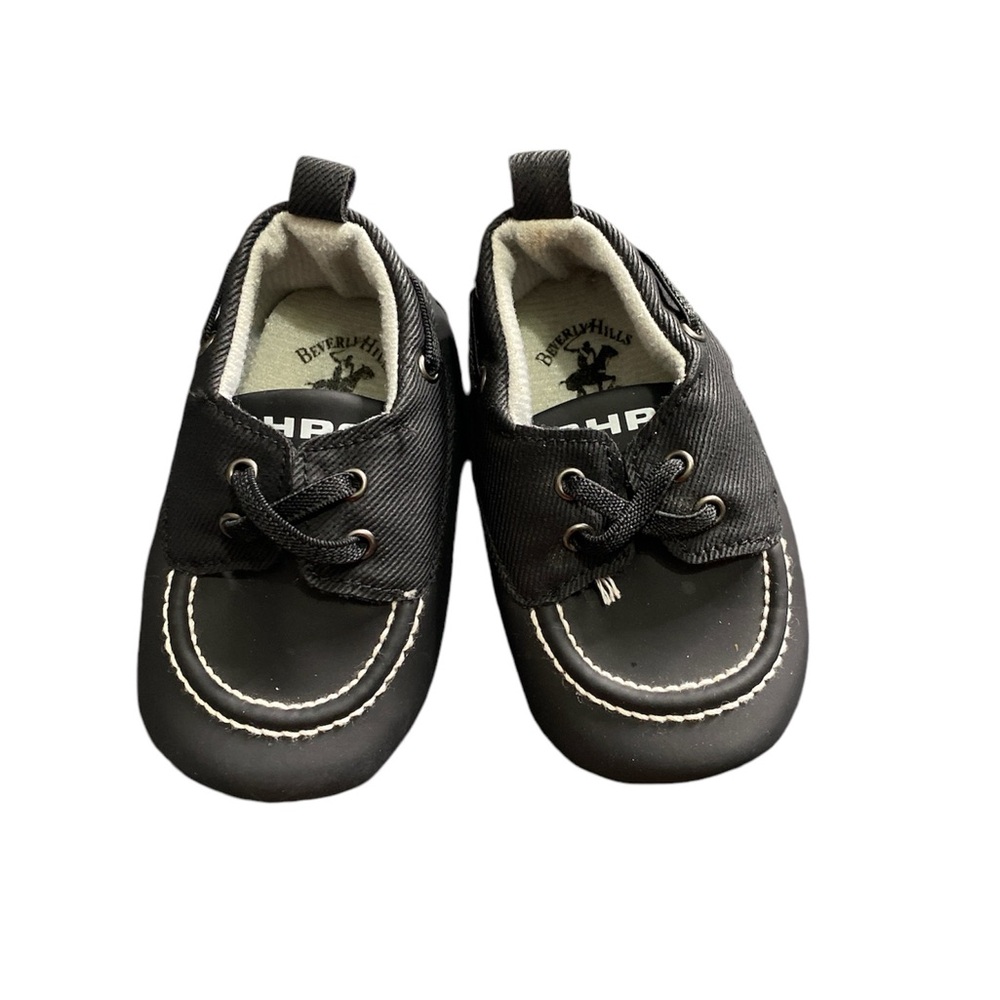 Beverly hill polo  club shoes baby mocasín black size 4